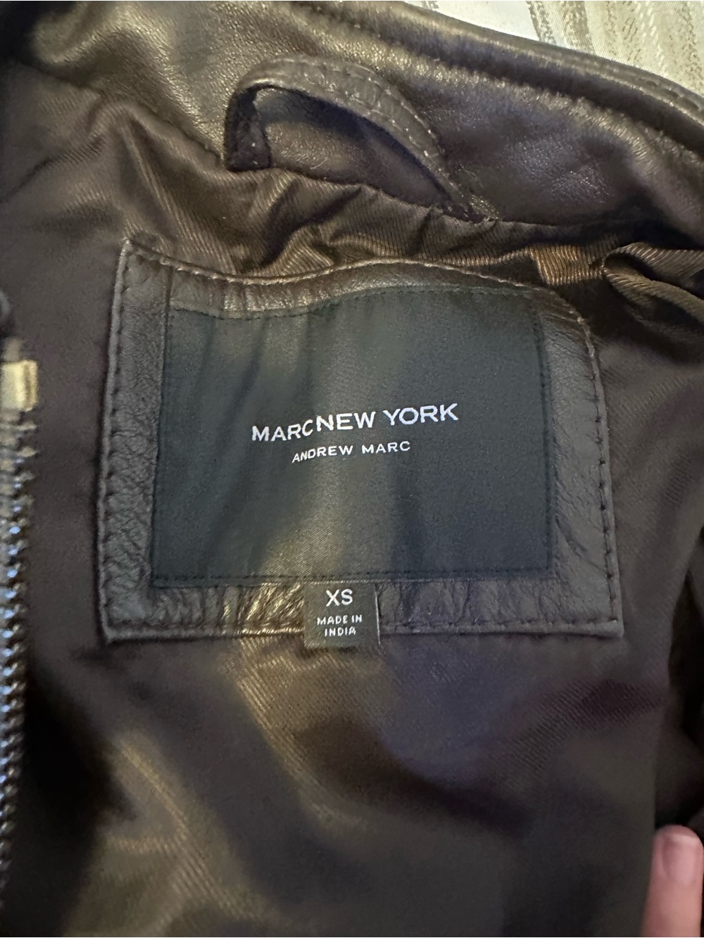 Andrew Marc Leather Jacket, XS - Picture 3 of 5